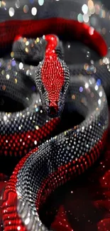 Snakes Red Serpent Live Wallpaper