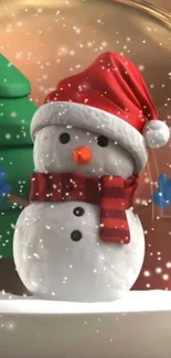 Snowman Mammal Snow Live Wallpaper