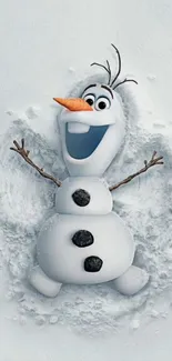 Snowman Snow Freezing Live Wallpaper