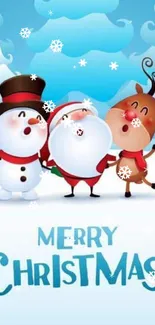 Snowman Snow Happy Live Wallpaper