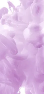 Soft lilac smoke swirling design wallpaper.