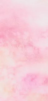 Soft pink watercolor texture mobile wallpaper.