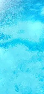 Tranquil cyan blue ocean wallpaper for mobile phones.