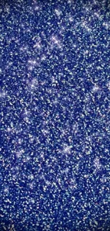 Sparkling blue glitter wallpaper with starry effects.