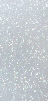 Silver sparkling glitter wallpaper with shimmer effect.