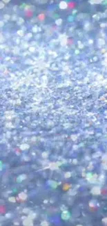 Light blue glitter wallpaper with sparkling effect.