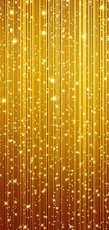 Sparkling golden glitter mobile wallpaper.