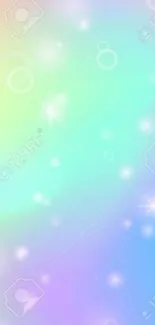 Ethereal pastel gradient wallpaper with sparkling light effects.