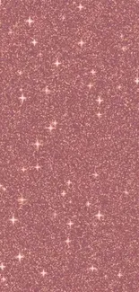 Pink glitter mobile wallpaper with shining stars.