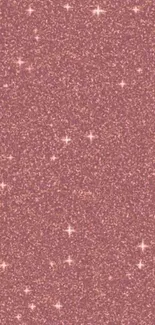 Pink glitter wallpaper with sparkling stars