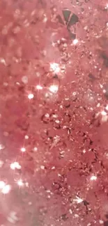 A sparkling pink glitter wallpaper with shimmering effects.