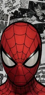 Spider-Man comic style mobile wallpaper.