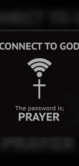 Connect to God, prayer-themed mobile wallpaper.