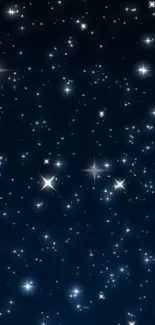 A beautiful starlit night sky wallpaper filled with twinkling stars.