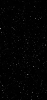 Starlit night sky wallpaper with tiny sparkling stars on a black background.