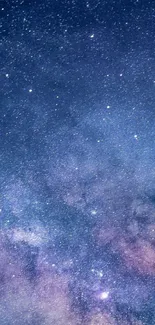 Starry galaxy wallpaper with a cosmic night sky, perfect for mobile backgrounds.