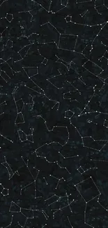 Constellation themed mobile wallpaper with star patterns on a dark blue background.