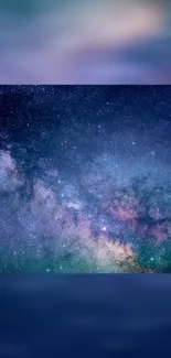 Vibrant galaxy with stars and cosmic colors for mobile wallpaper.