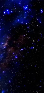 A stunning galaxy filled with stars against a dark blue night sky.