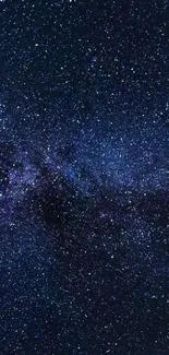 Starry night galaxy wallpaper showcasing a vibrant cosmic display.