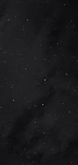 Black and white starry night sky mobile wallpaper.