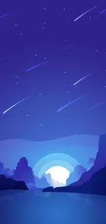 Mobile wallpaper of a starry night sky.