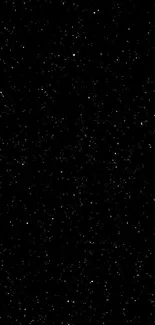 A starry night sky wallpaper with tiny twinkling stars on a black background.