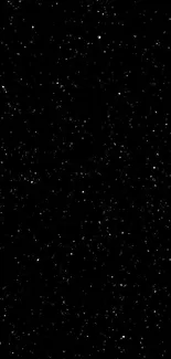 Starry night sky wallpaper with twinkling stars on a black background.