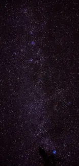 Beautiful starry night sky wallpaper for mobile display.