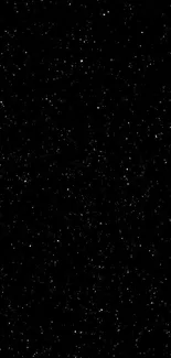 Black starry night sky wallpaper with countless stars.