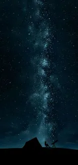 Beautiful starry night sky wallpaper showcasing the Milky Way.