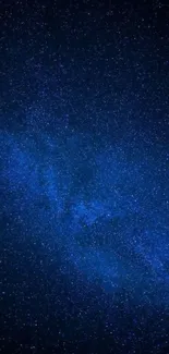 Starry night sky wallpaper with deep blue hues.