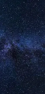 Starry night sky wallpaper with countless shimmering stars.