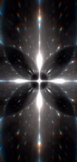 Mesmerizing abstract stellar light burst wallpaper for mobile devices.