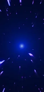 Blue and purple stellar light burst wallpaper
