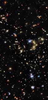 A vibrant star-filled galaxy showcasing the universe.