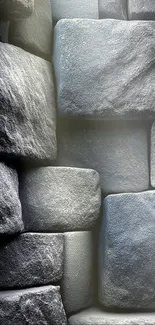 Realistic stone wall texture wallpaper design.