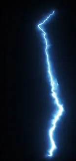 Blue lightning bolt on a dark background wallpaper.