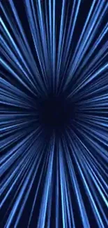 Dynamic dark blue radial burst wallpaper with striking lines.