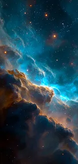 Breathtaking deep space nebula wallpaper with vibrant colors.