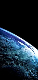 Beautiful view of Earth from space with vibrant colors and detailed surface.