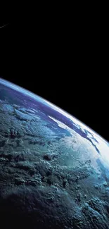 A breathtaking view of Earth from space, capturing the planet's horizon.