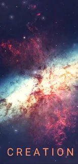 Breathtaking galaxy wallpaper featuring vibrant nebula colors and stars.