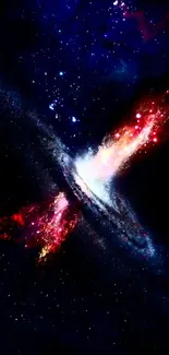 Galaxy wallpaper with vibrant cosmic display.