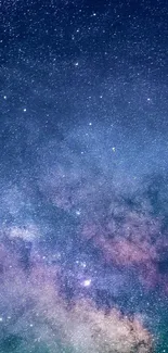 Stunning galaxy wallpaper with starry night sky and cosmic hues.