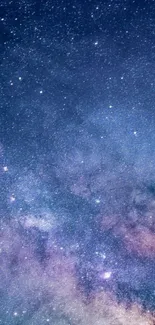 Stunning galaxy wallpaper with starry sky and vibrant colors for mobile screens.