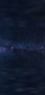 Galaxy night sky wallpaper with stars and deep dark blue hues.