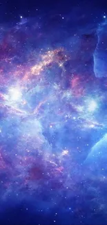 Vibrant galaxy wallpaper with cosmic colors and celestial formations.