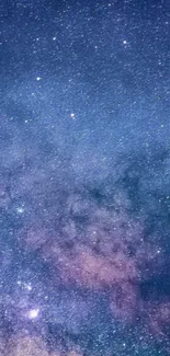 Galaxy wallpaper with starry night sky and cosmic colors.