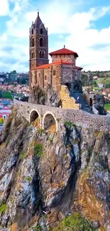 Historic hilltop castle with stunning views.